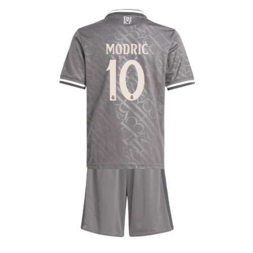 Fotbalové Dres Real Madrid Luka Modric #10 Dětské Alternativní 2024-25 Krátký Rukáv (+ trenýrky)